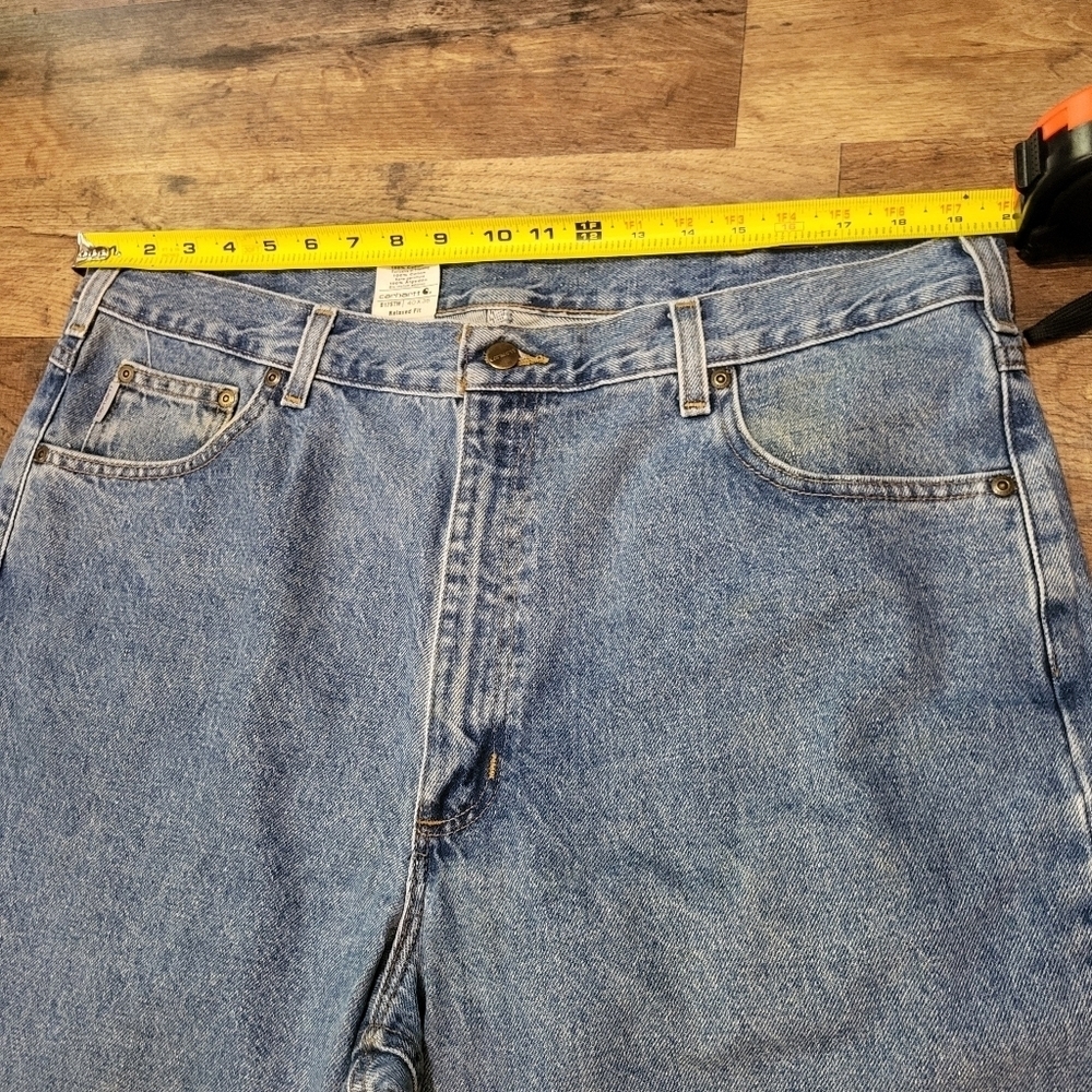 Carharrt Men's Relaxed Fit Straight Denim Workwear Jeans Size 40x36 - Picture 5 of 8